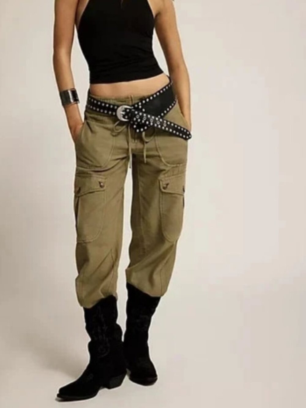 Free People We The Free Park Ave Pull-On Cargo Pants Adventurer M
